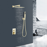 JDOOR Hotel Gold Showers Set Sistem Kamar Mandi Shower Mixer Set